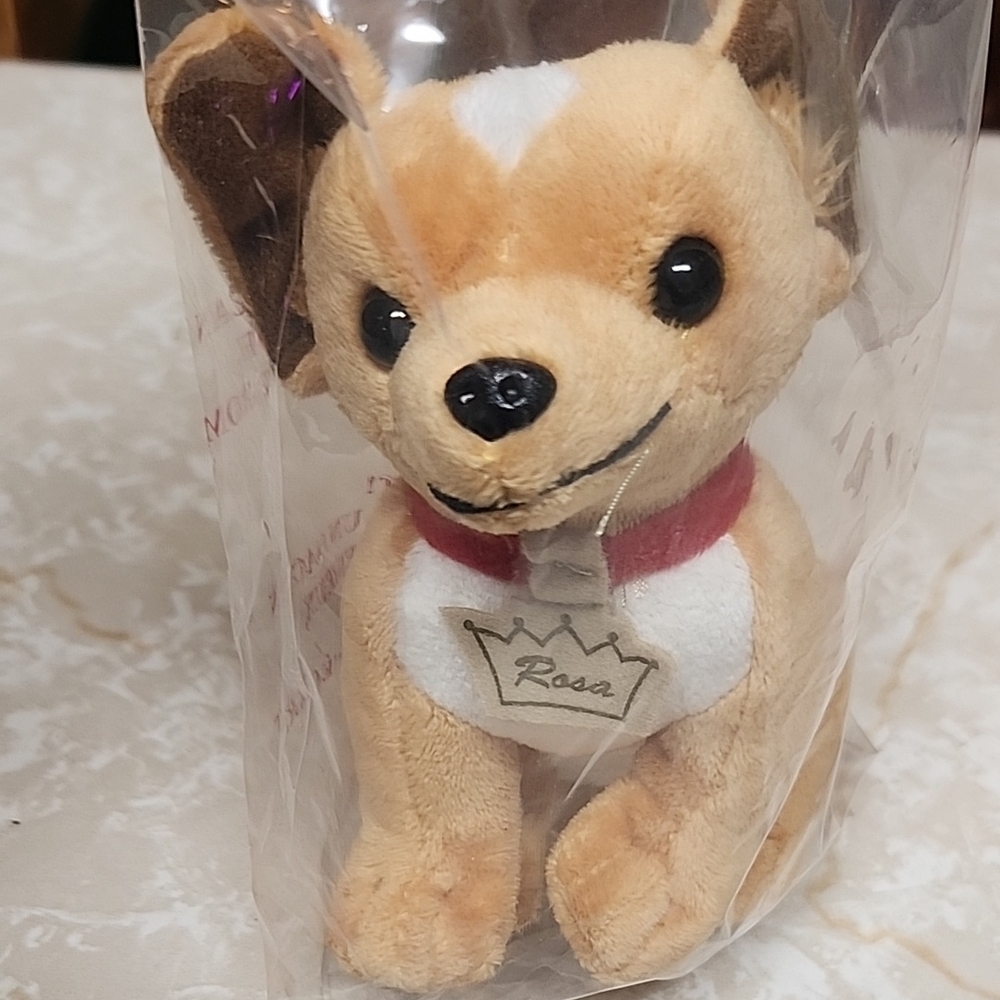 New Disney 6" Beverly Hills Chihuahua Rosa Plush Dog Stuffed Toy